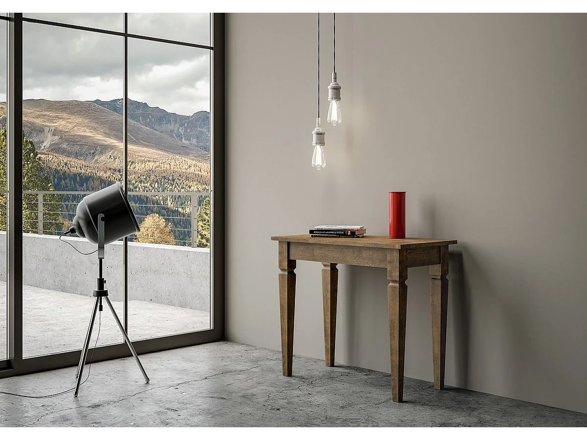 Console extensible 90x48/308 cm Empire Noyer