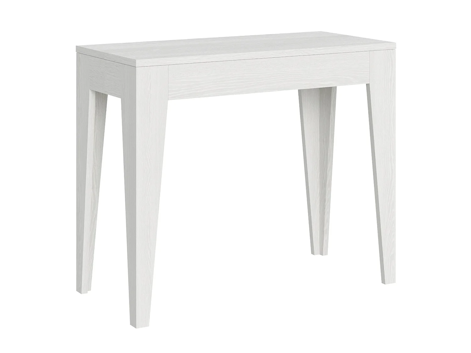 Consola extensible 90x42/302 cm Isotta fresno blanco
