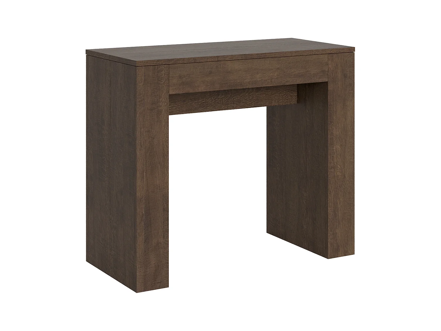 Uitschuifbare sidetable 90x42/302 cm Modem walnoot