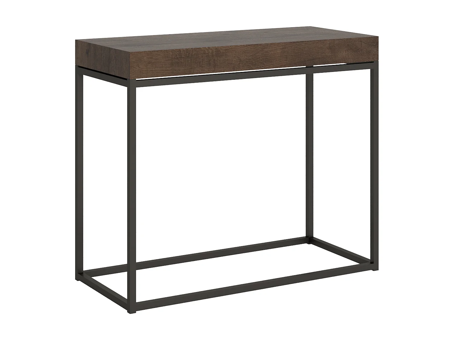 Rozkładana konsola 90x40/300 cm Nordica Premium Orzech Antracyt Struktura