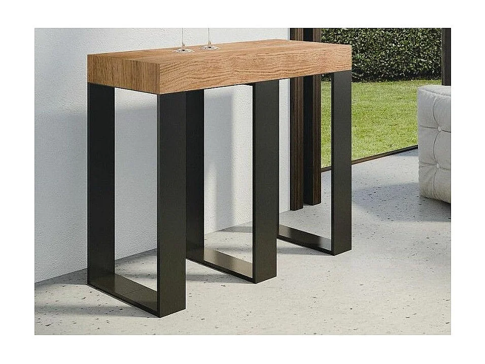 Console Primula Small Sapin Teinté cadre Anthracite