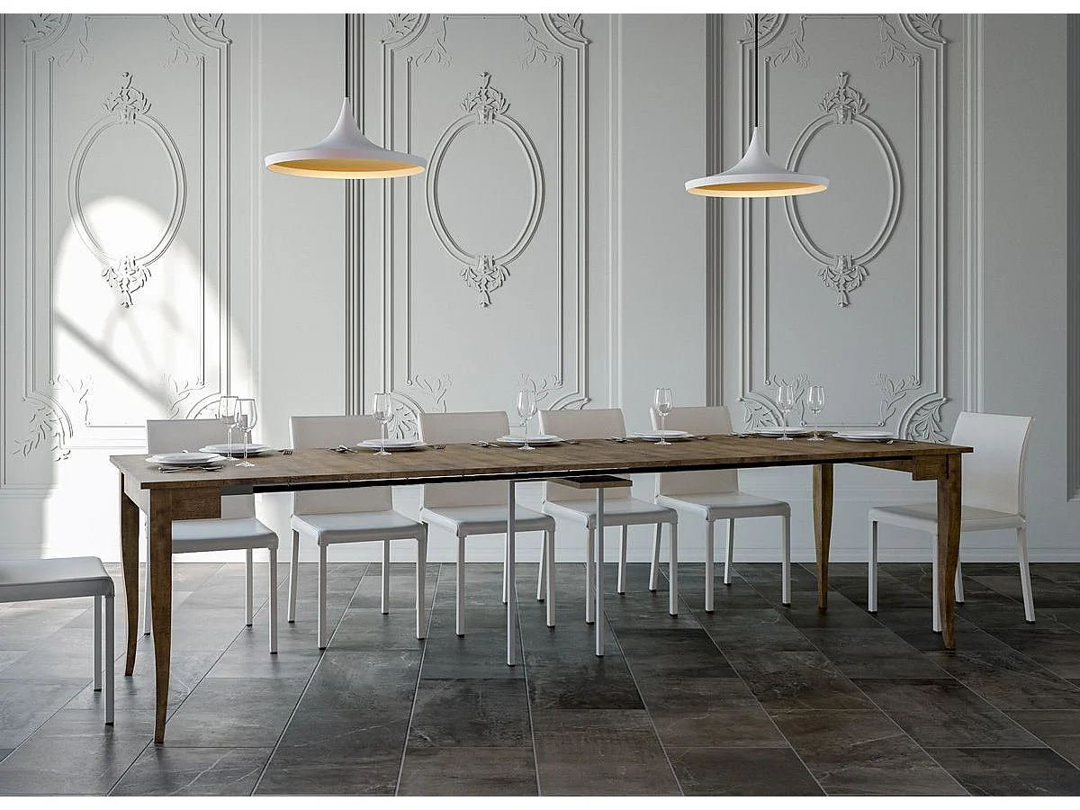 Console extensible 90x48/308 cm Sciabola noyer