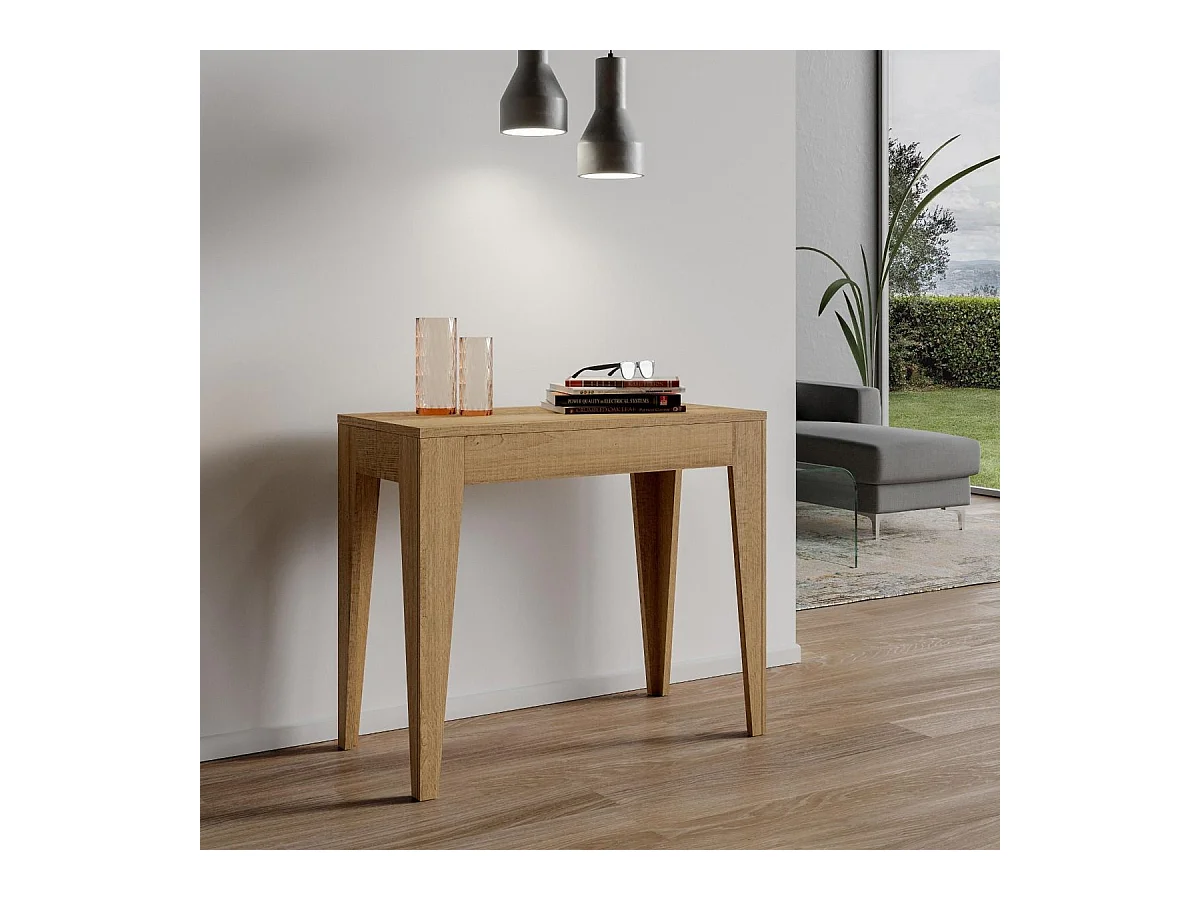 Console extensible 90x42/302 cm Isotta Chêne Nature