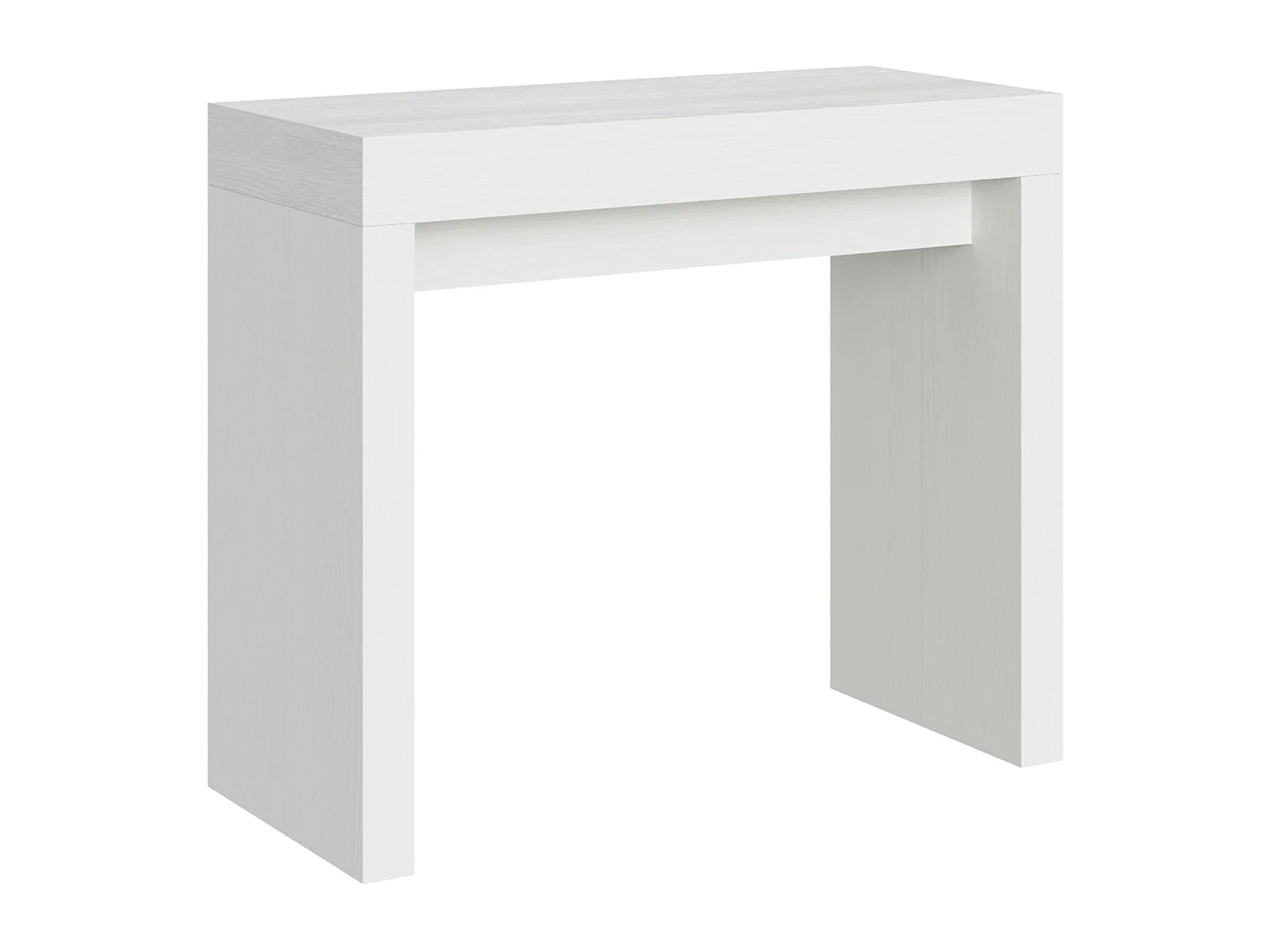 Ausziehbarer Konsolentisch 90x40/300 cm Roxell Esche weiß