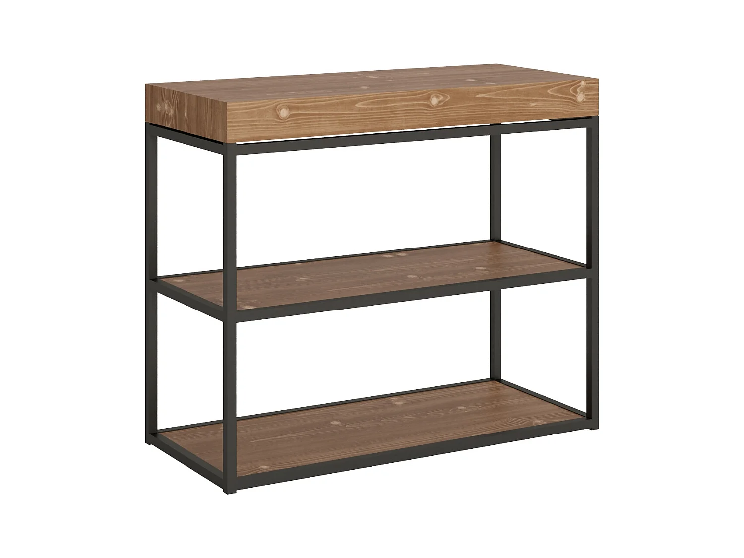 Console Camelia Sapin Teinté cadre Anthracite