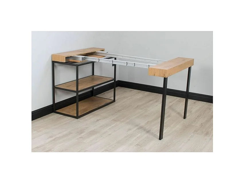 Console Camelia Sapin Teinté cadre Anthracite