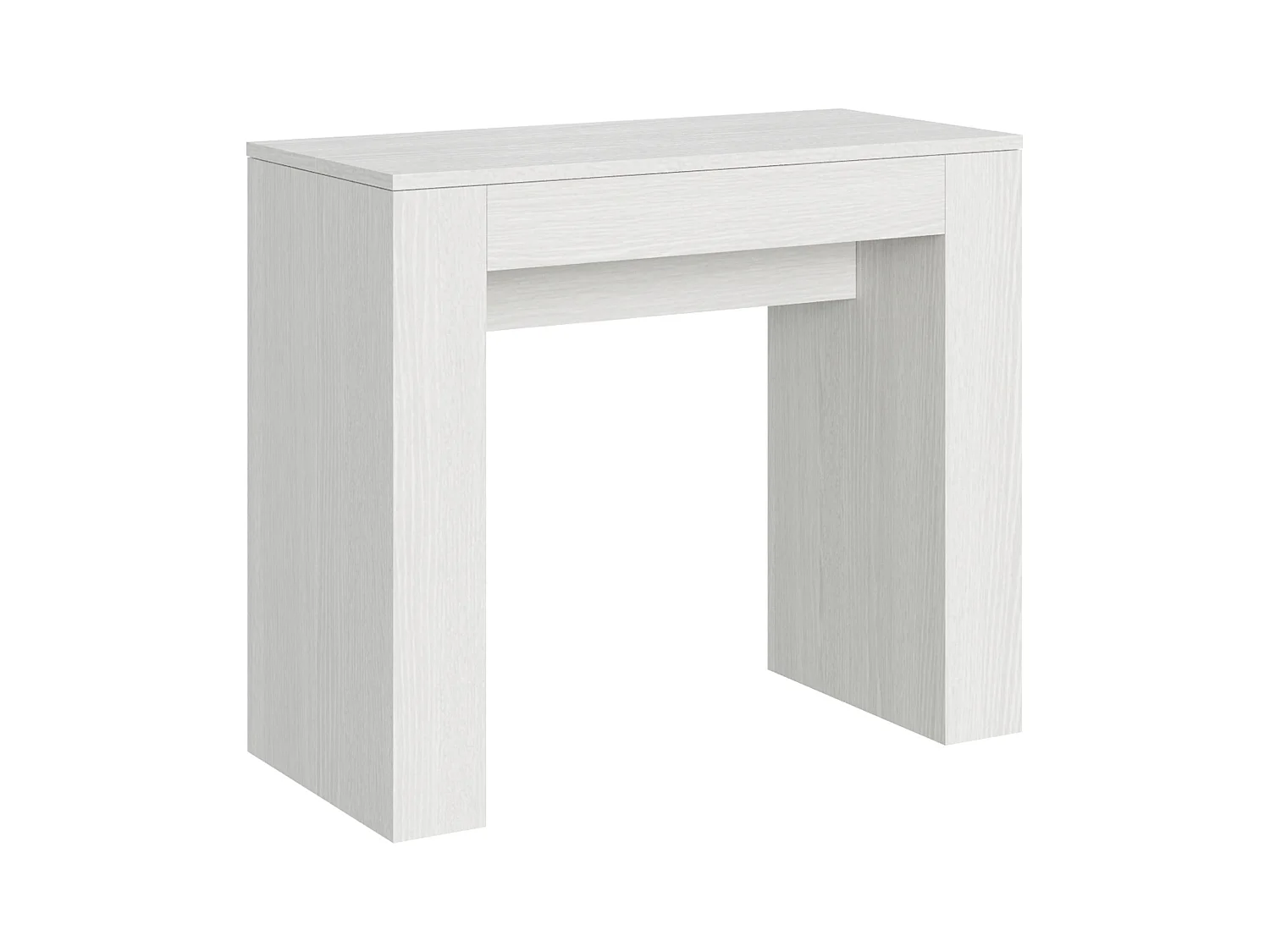 Uitschuifbare sidetable 90x42/302 cm Modem eiken wit