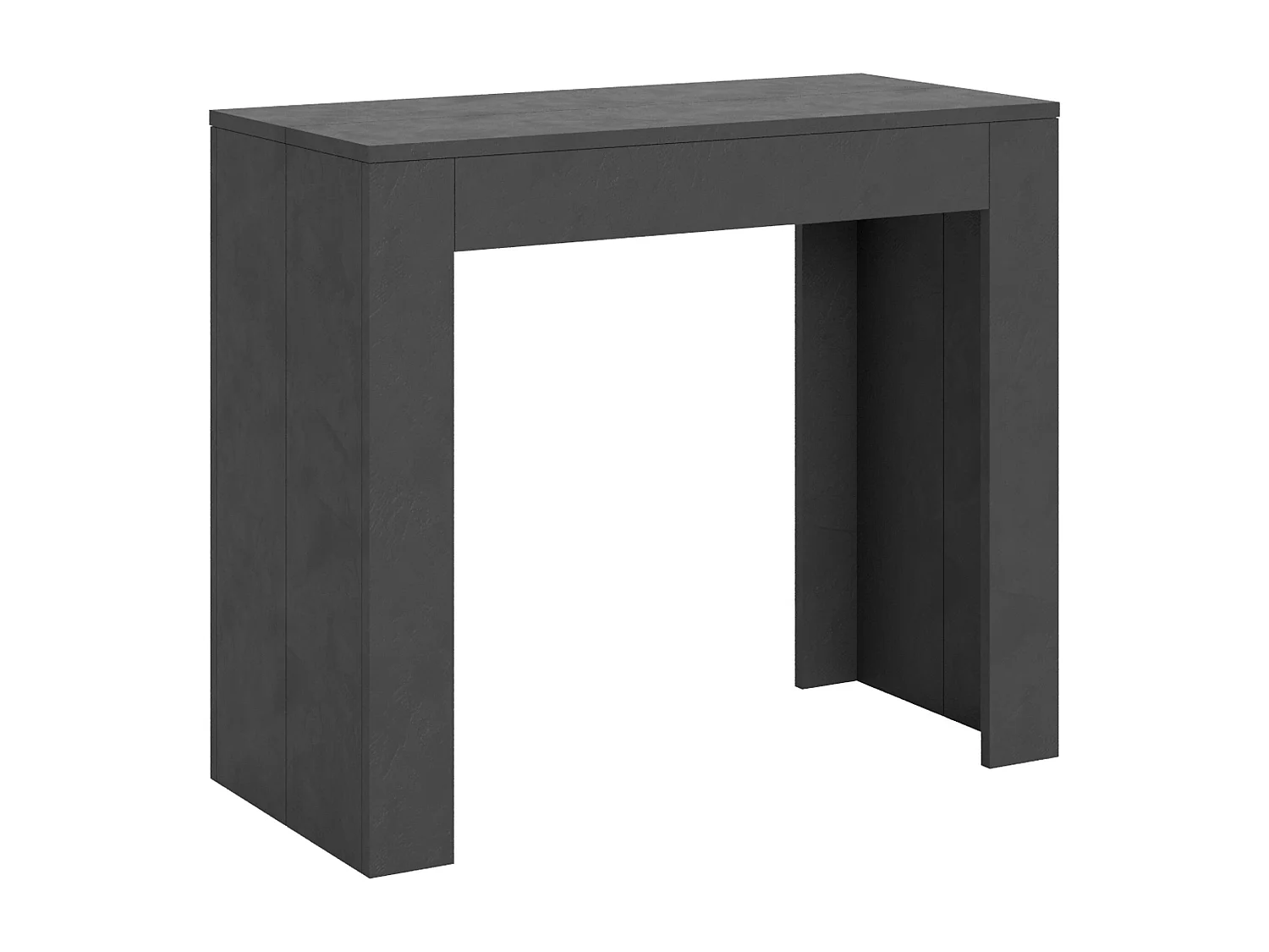 Console extensible 90x42/302 cm Emy Anthracite Spatulé