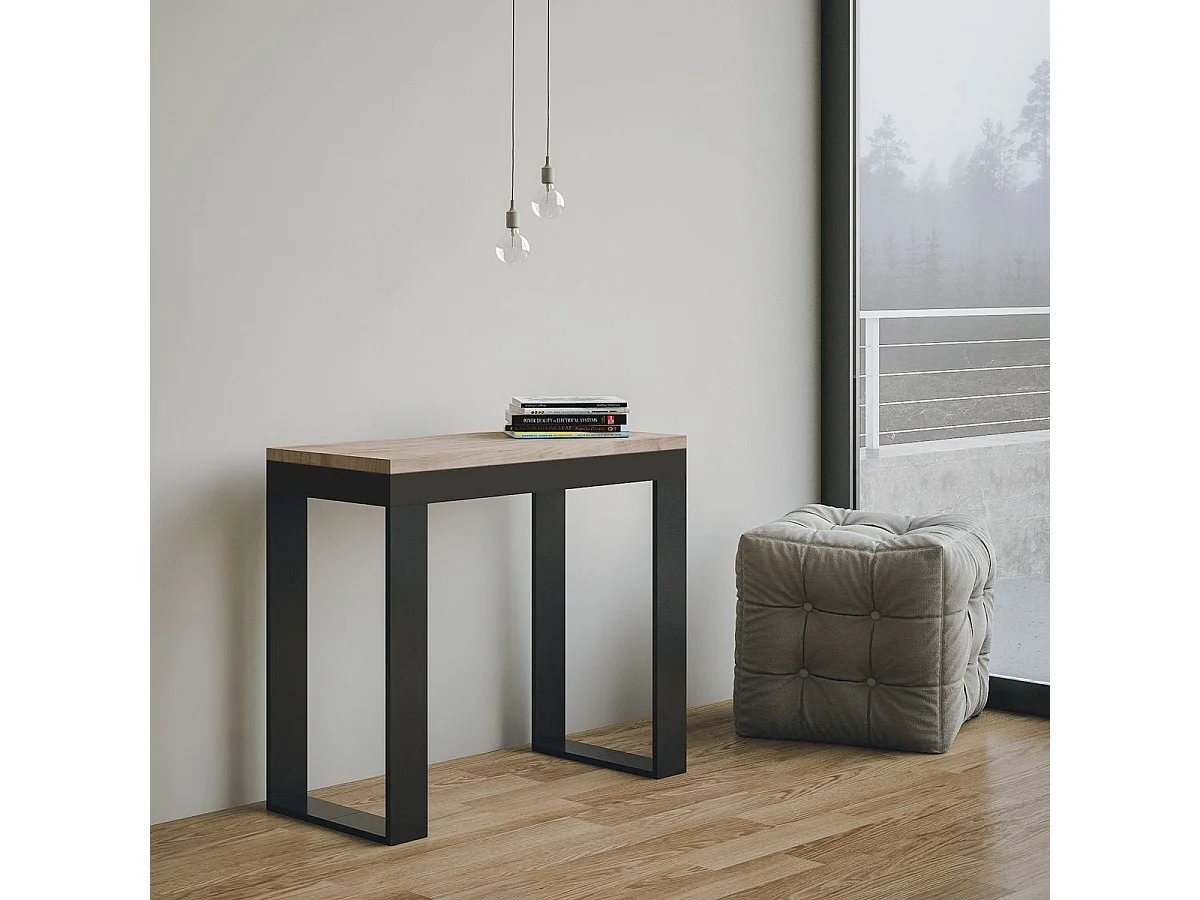 Consolle allungabile 90x40/300 cm Tecno Evolution quercia natura