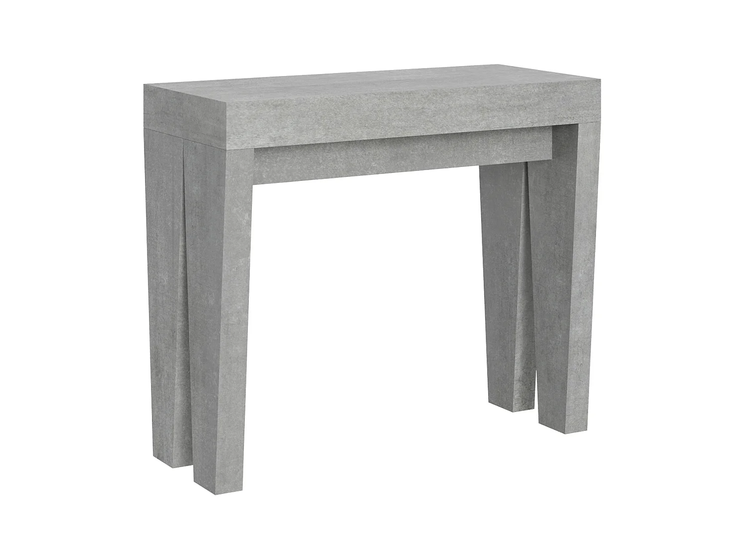 Uitschuifbare console 90x40/196 cm Spimbo Small Cemento