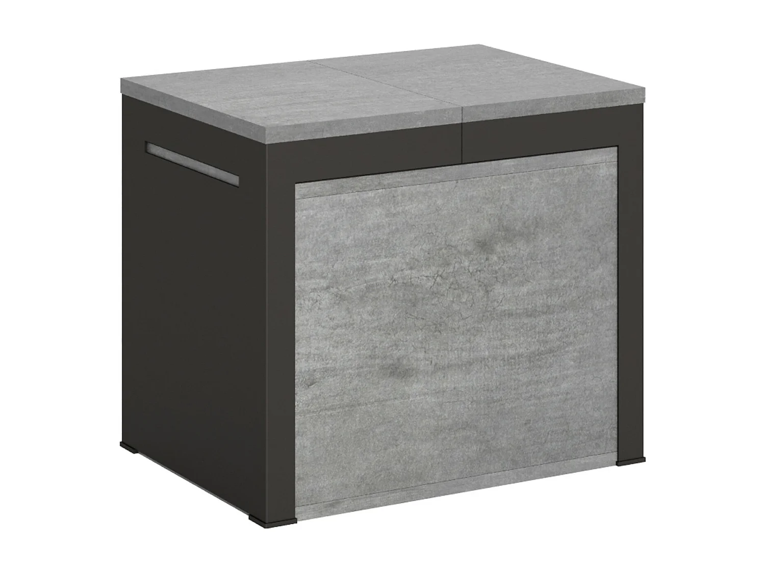 Banco extensível 55x40/305 cm Walk Cimento quadro Antracite