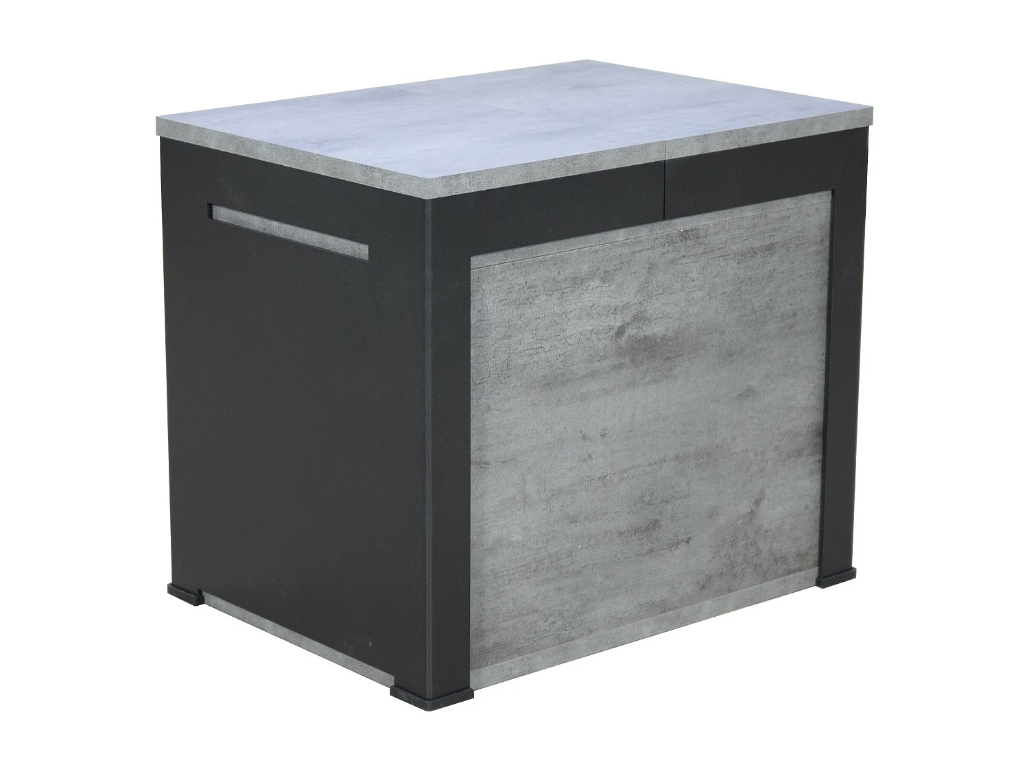 Banco extensível 55x40/305 cm Walk Cimento quadro Antracite