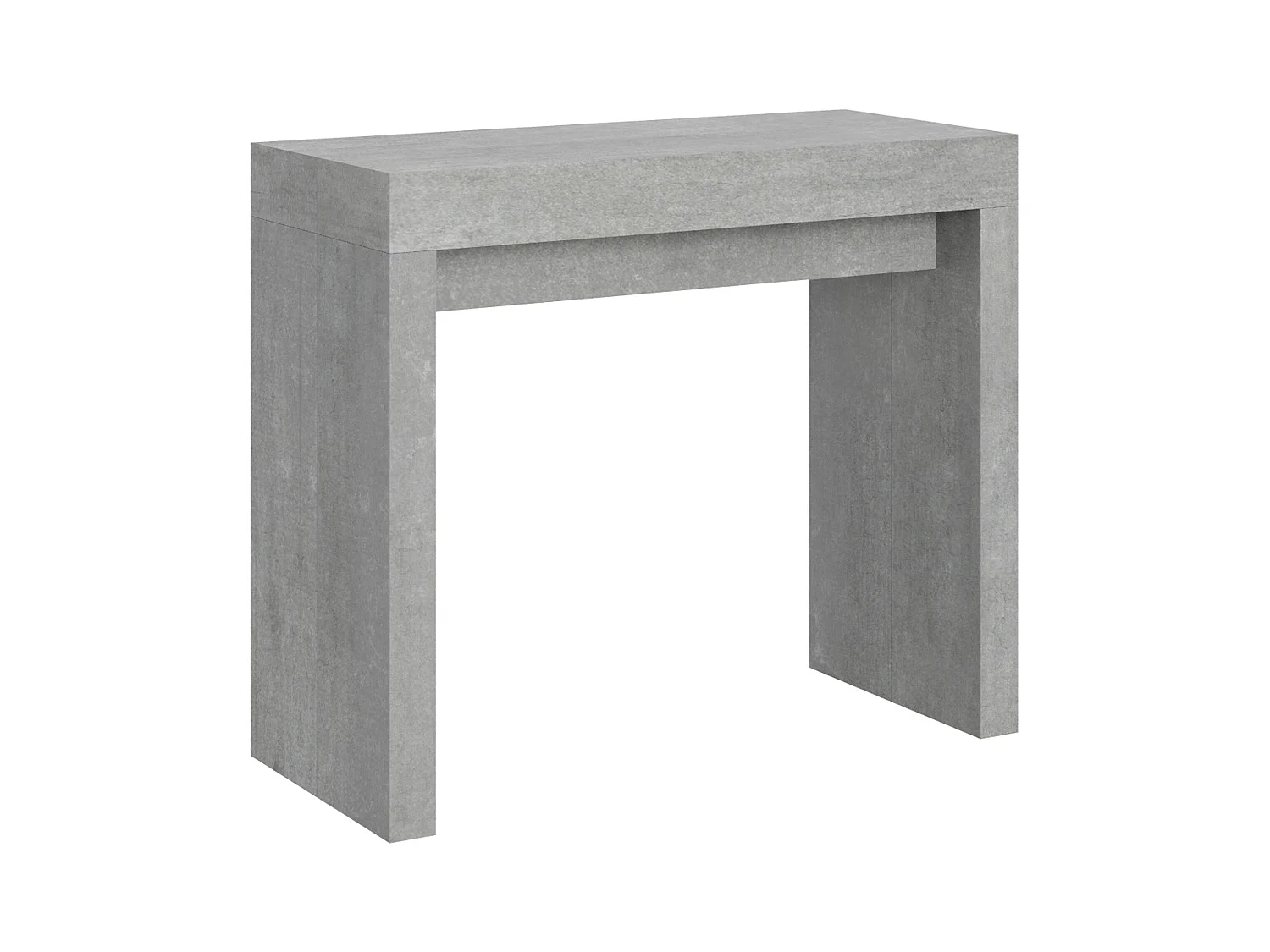 Uitschuifbare console 90x40/196 cm Roxell Small Cemento