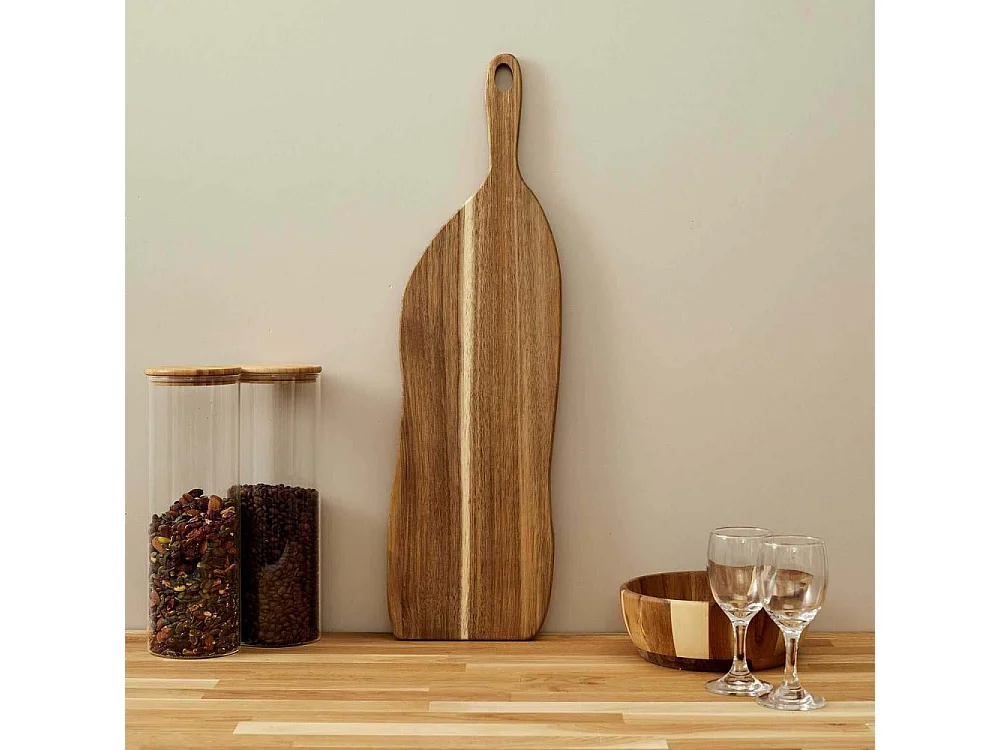 Planche De Presentation Acacia 50x15cm Marron
