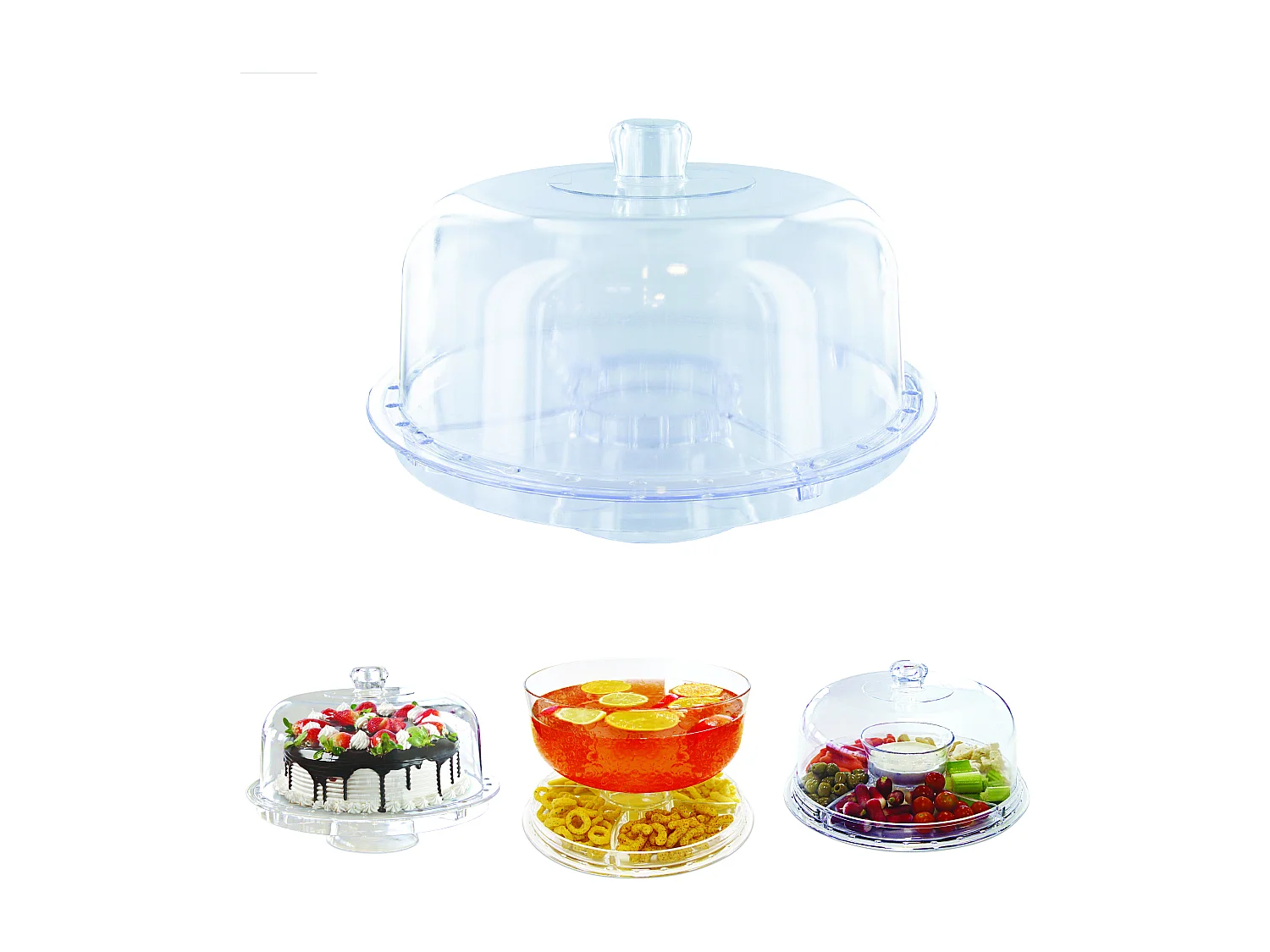 Presentoir Multifonction 4en1 Transparent