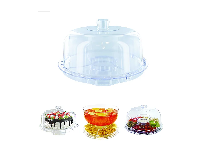 Presentoir Multifonction 4en1 Transparent