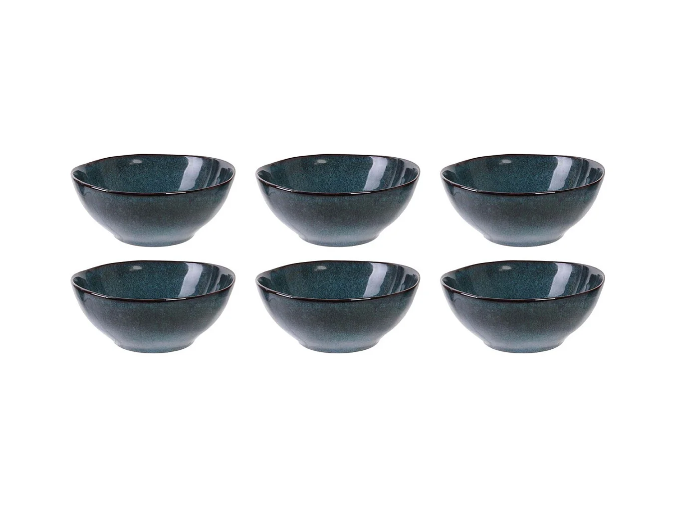 Coupelle en grès bleu 35 cl Au grès du temps Lot de 6