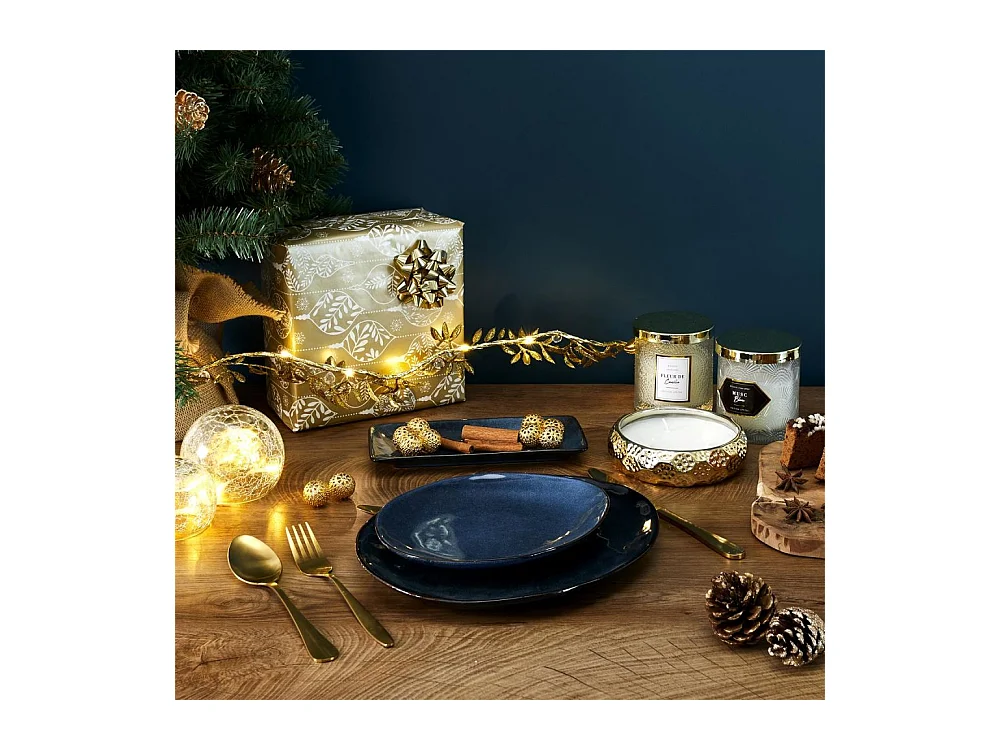 Coupelle en grès bleu 35 cl Au grès du temps Lot de 6