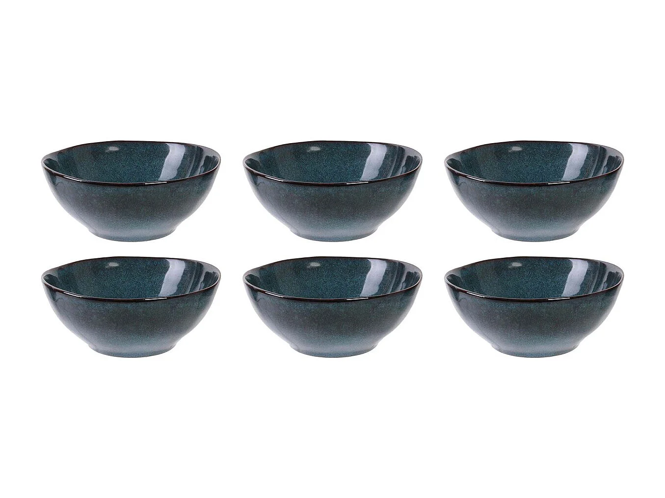 Coupelle en grès bleu 35 cl Au grès du temps Lot de 6