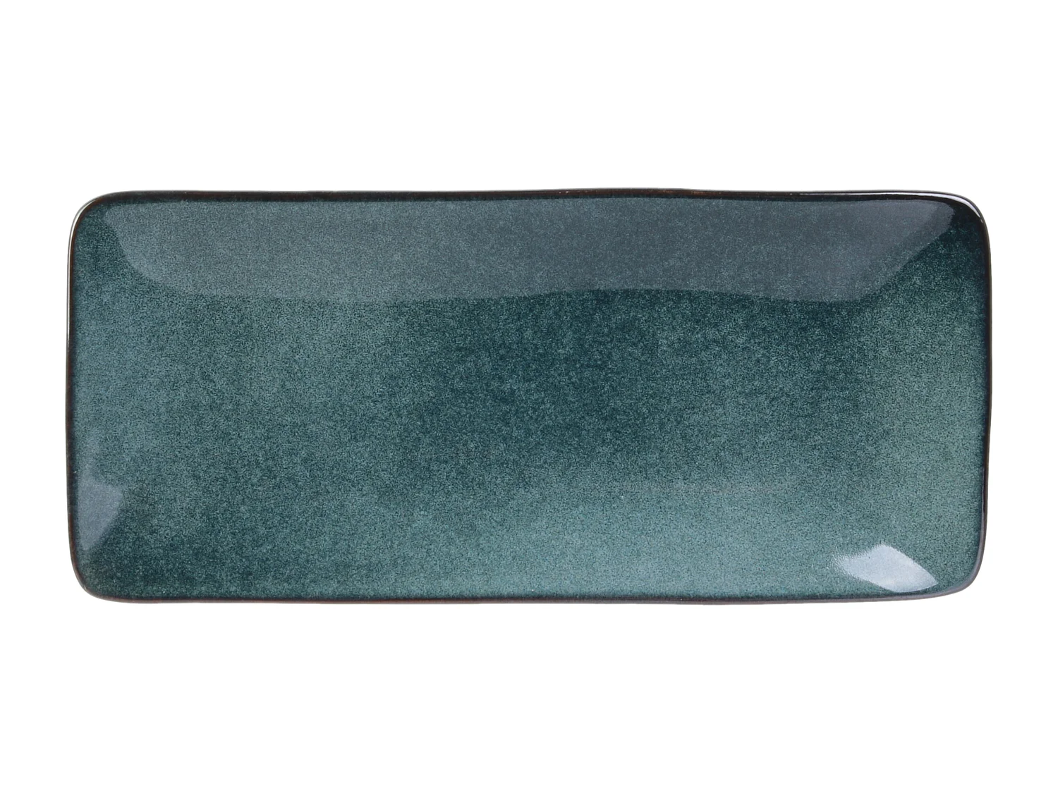 Coupelle Rectangle Gres Du Temps 10x22cm Bleu2 Bleu