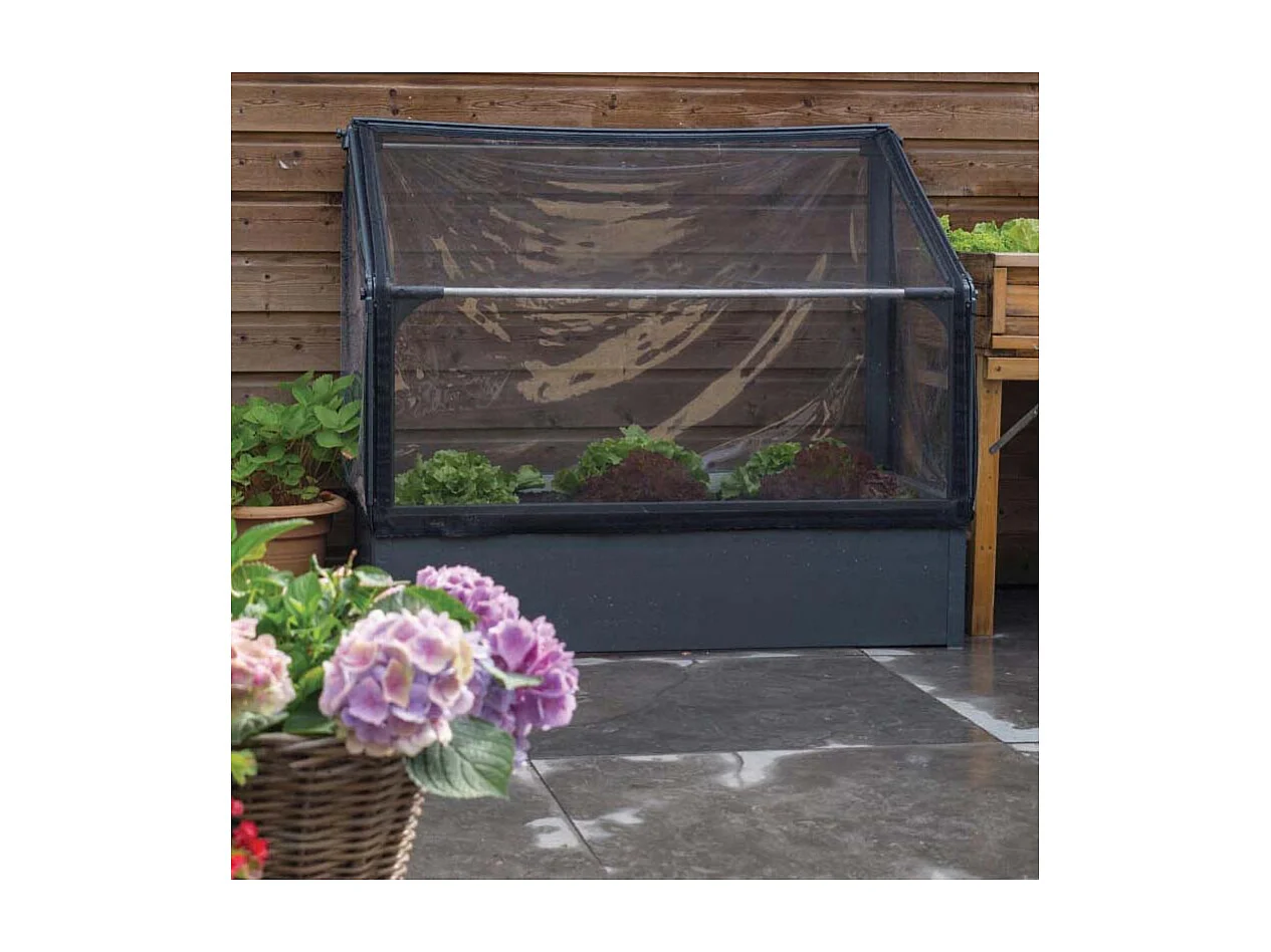 Potager mural premium à adosser avec couverture de protection Hauteur 108 cm
