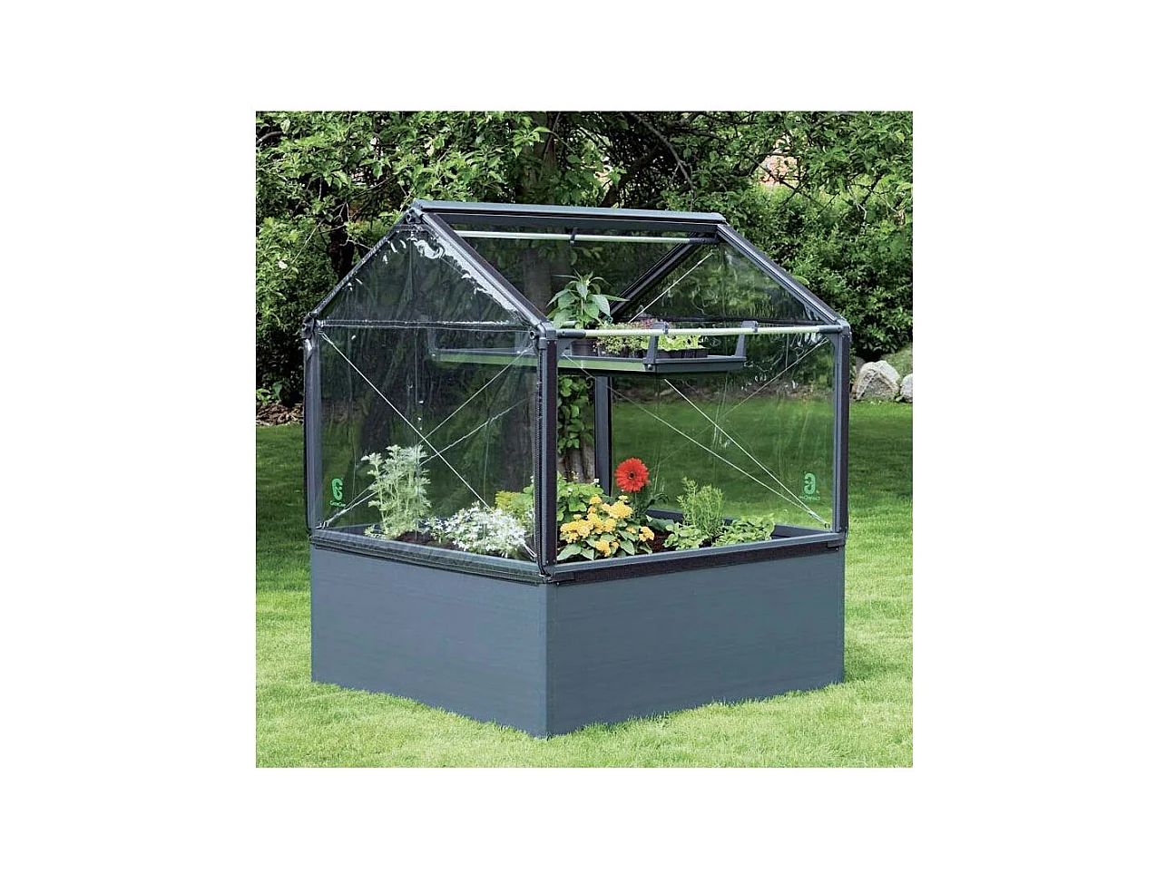 Carré potager premium avec serre Basic air Longueur 120 cm