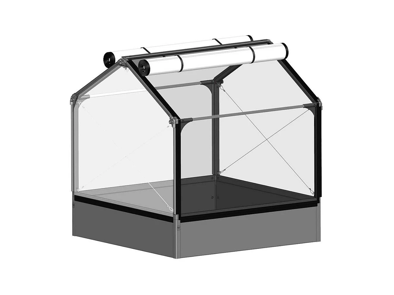 Potager premium avec serre et protection Veg Longueur 120 cm