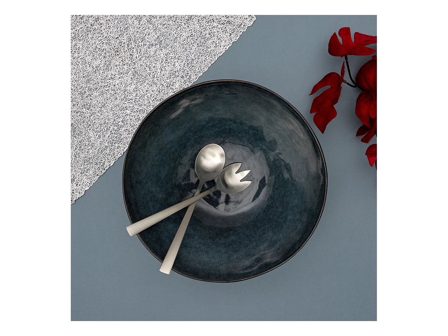 Couvert De Service Inox X2 Leo Argent