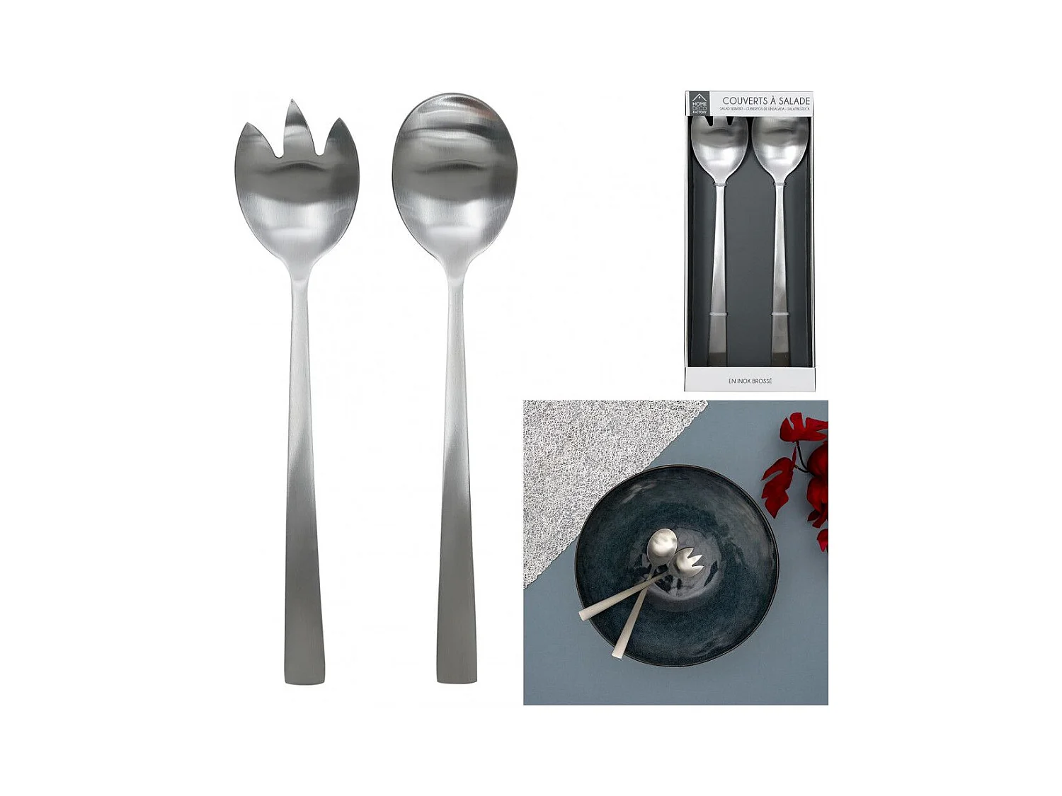 Couvert De Service Inox X2 Leo Argent