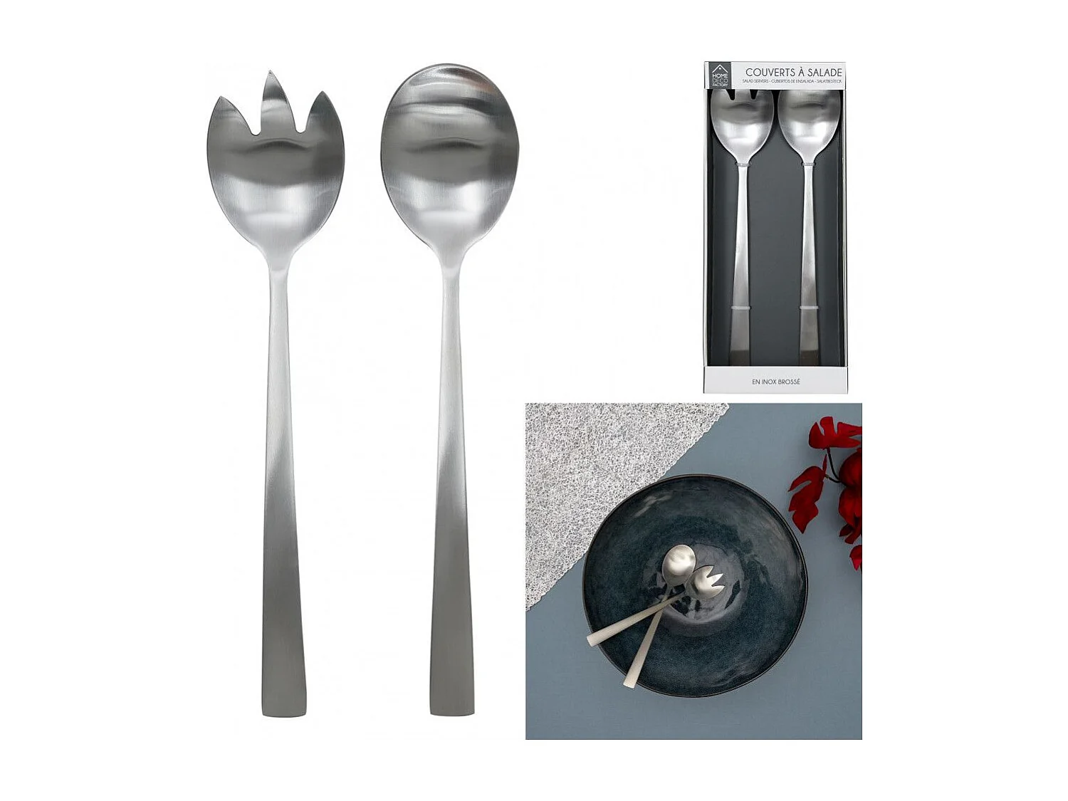 Couvert De Service Inox X2 Leo Argent