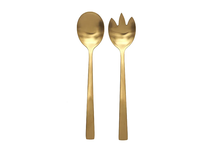 Couvert A Service Dore X2 Lea Or