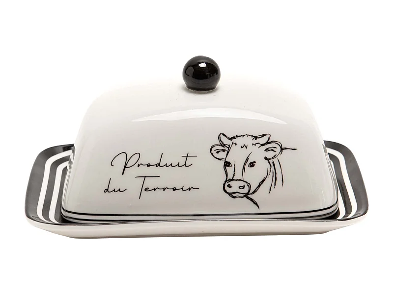 Beurrier en porcelaine Dolly