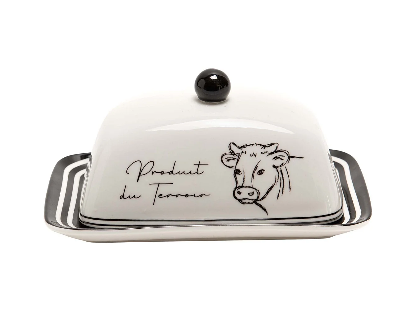 Beurrier en porcelaine Dolly