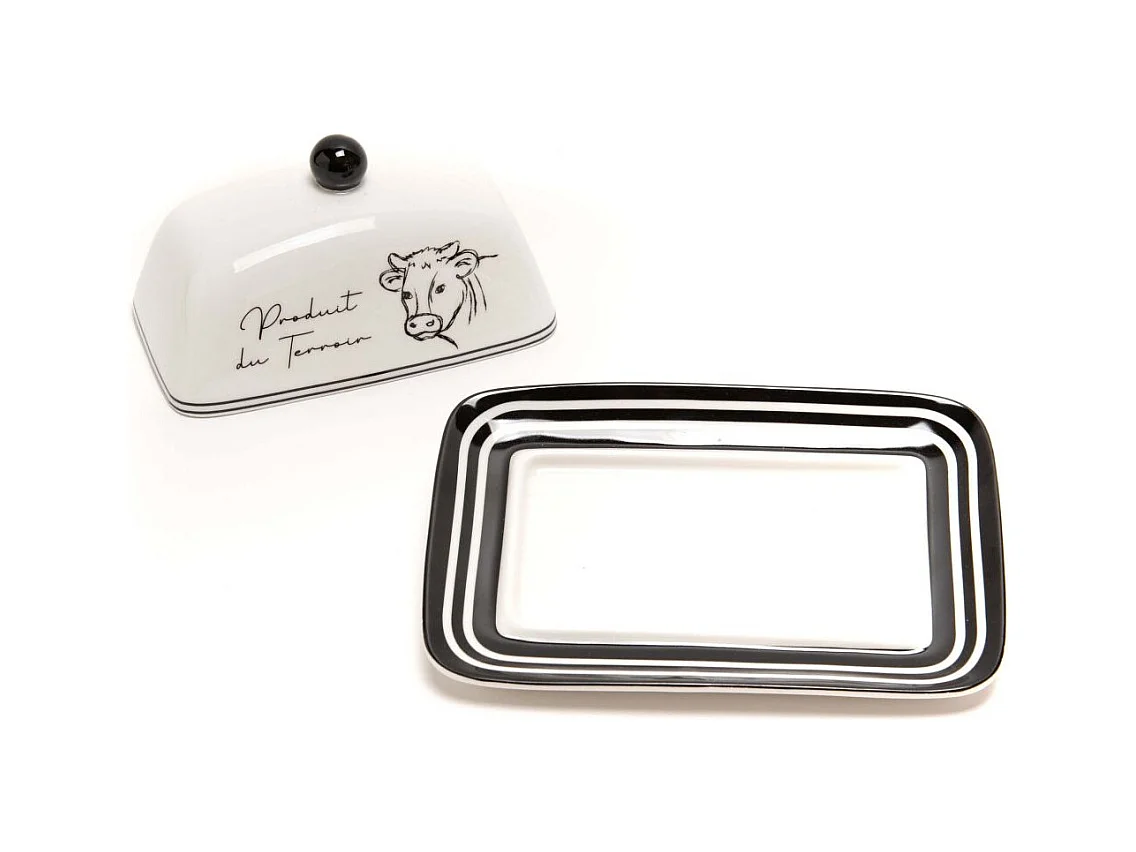 Beurrier en porcelaine Dolly