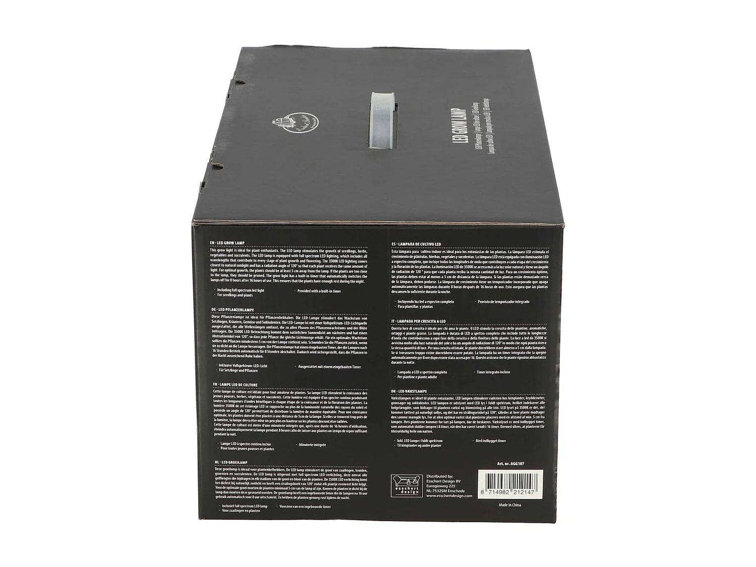 Gewächshaus mit Design-Wachstumslampe