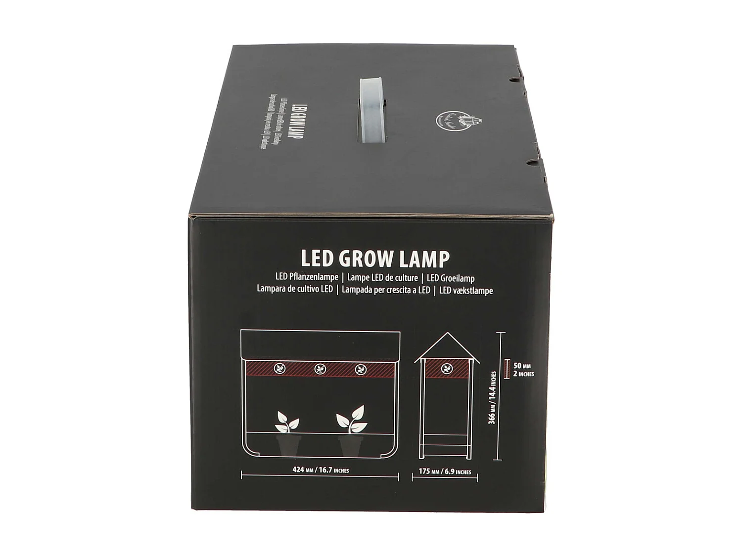 Gewächshaus mit Design-Wachstumslampe