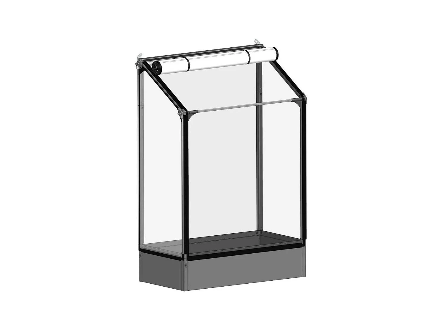 Potager mural premium à adosser avec couverture de protection Hauteur 180 cm