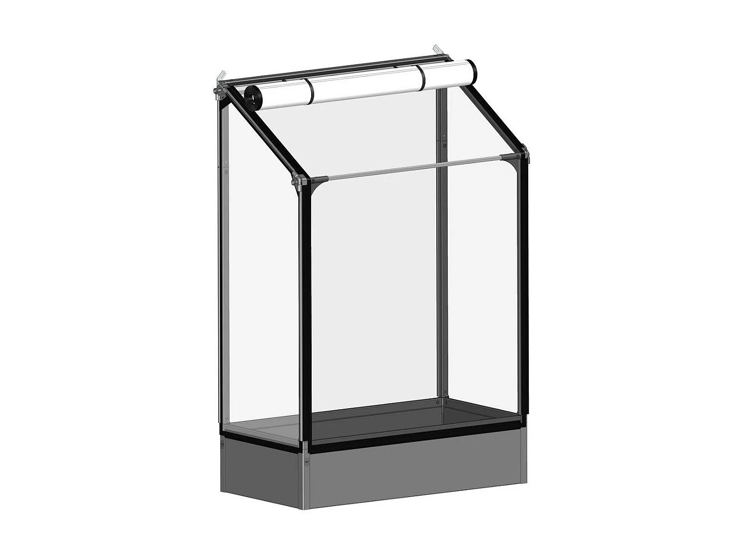 Potager mural premium à adosser avec couverture de protection Hauteur 180 cm