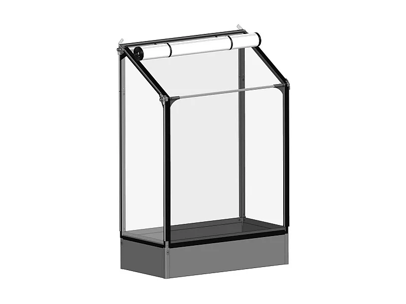 Potager mural premium à adosser avec couverture de protection Hauteur 180 cm