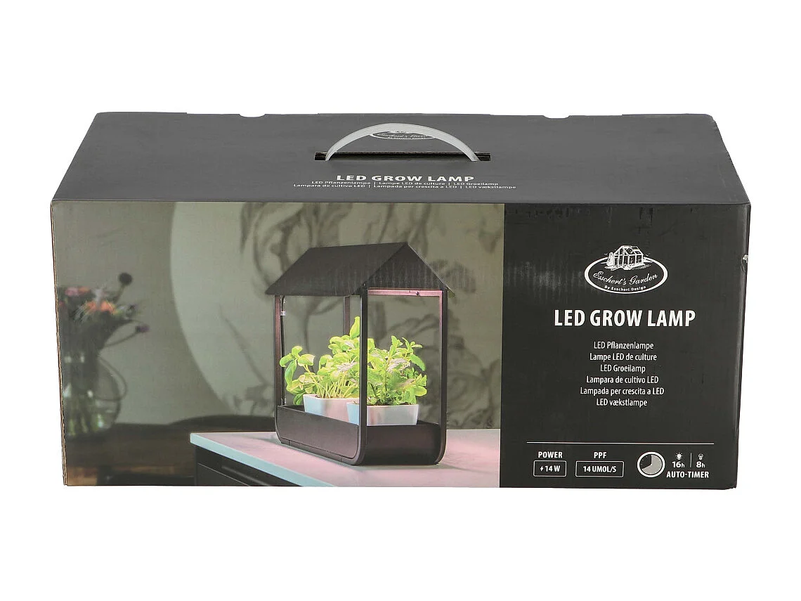 Serre avec lampe de croissance design