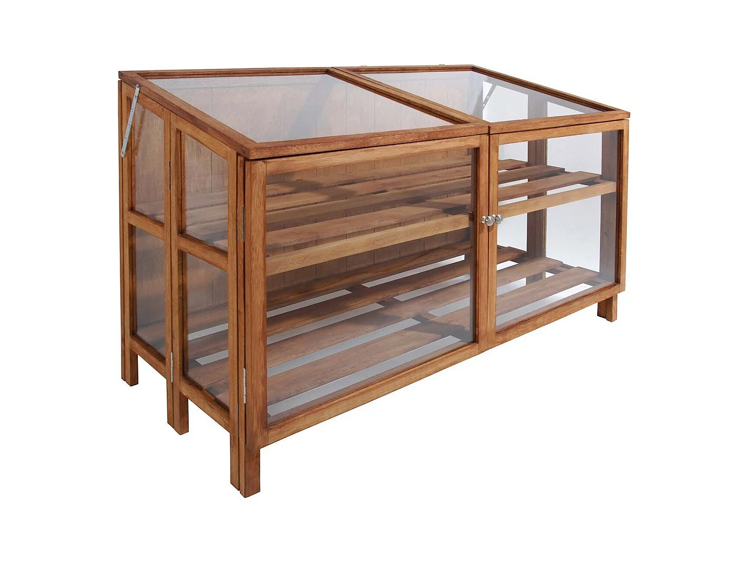 Mini serre de jardin en bois dur 118,5 cm