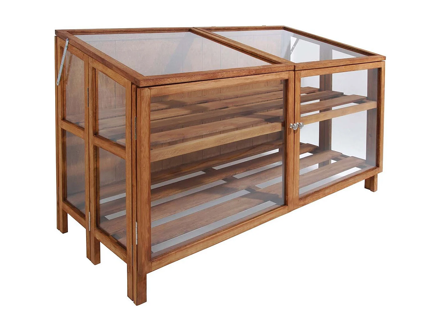 Mini serre de jardin en bois dur 118,5 cm