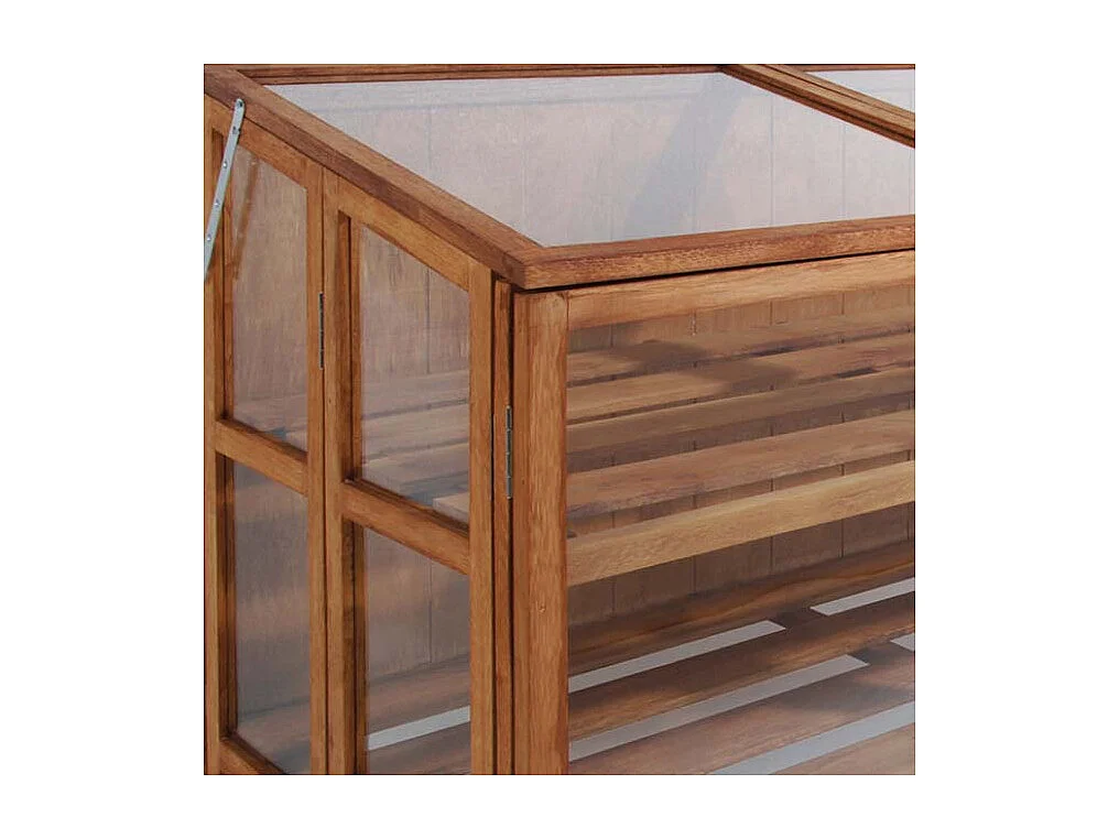 Mini serre de jardin en bois dur 118,5 cm