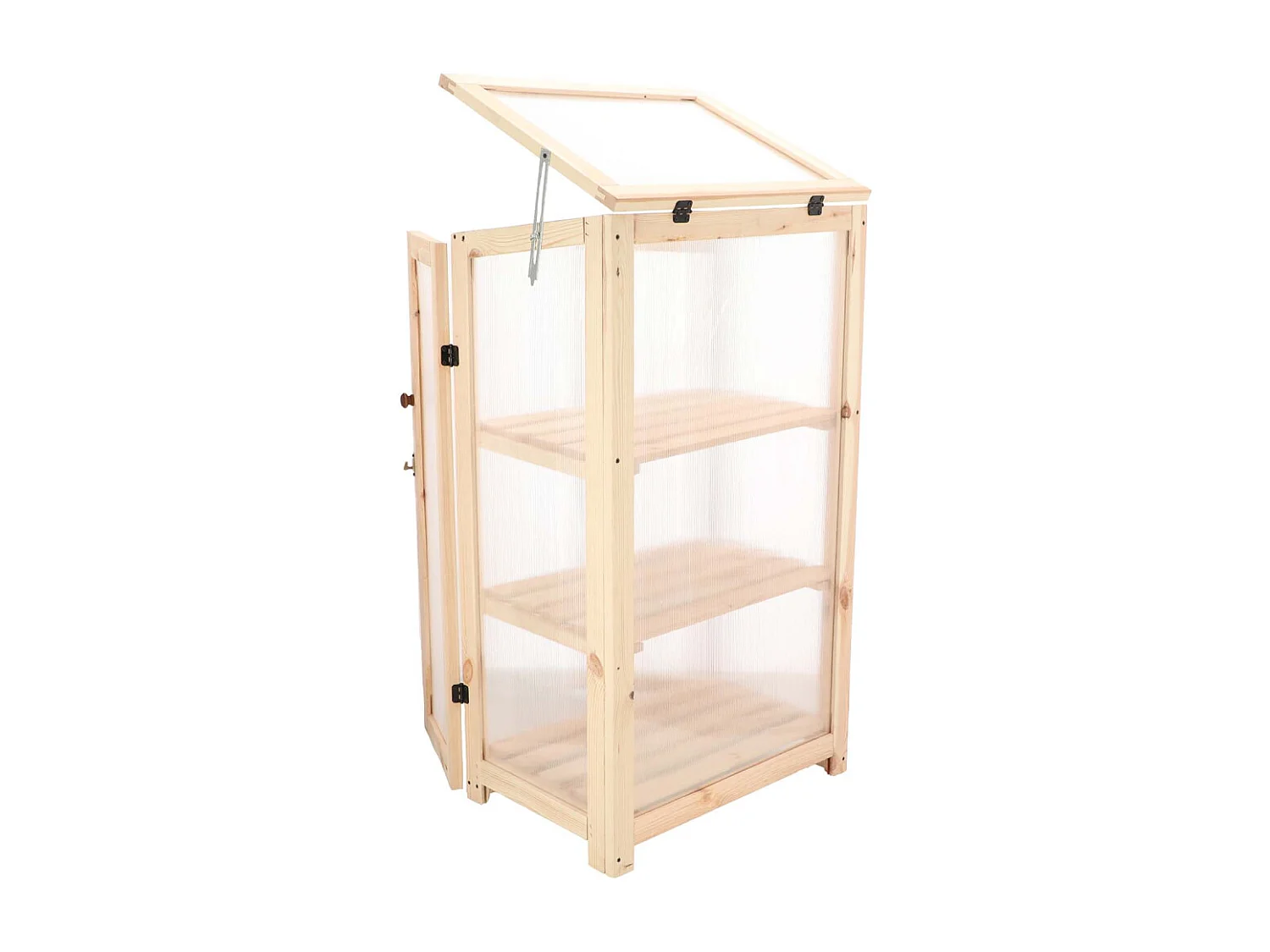 Serre en pin naturel Texel Hauteur 125,2 cm