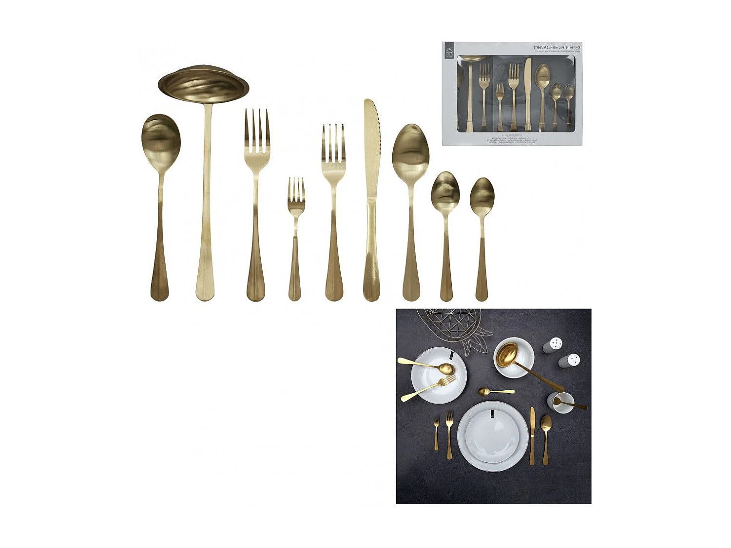 Menagere Dore X39 Or