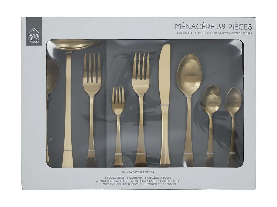 Menagere Dore X39 Or