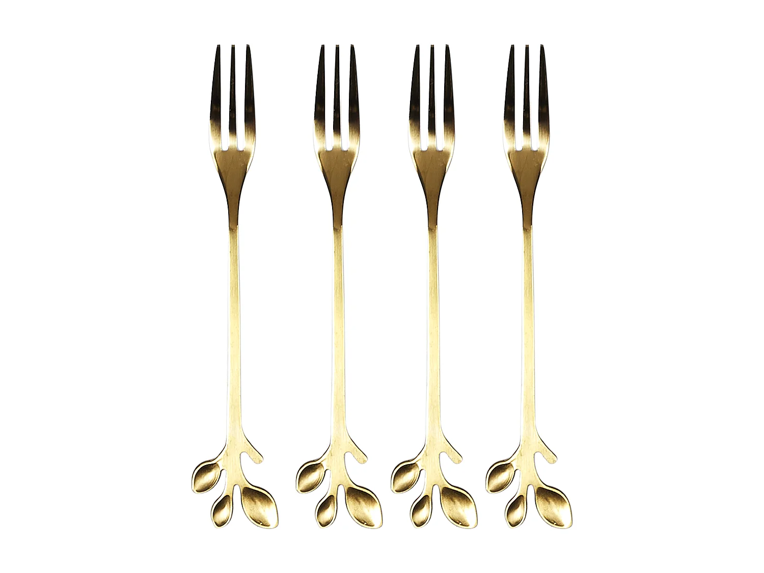 Fourchette A Dessert Doree X4 Or