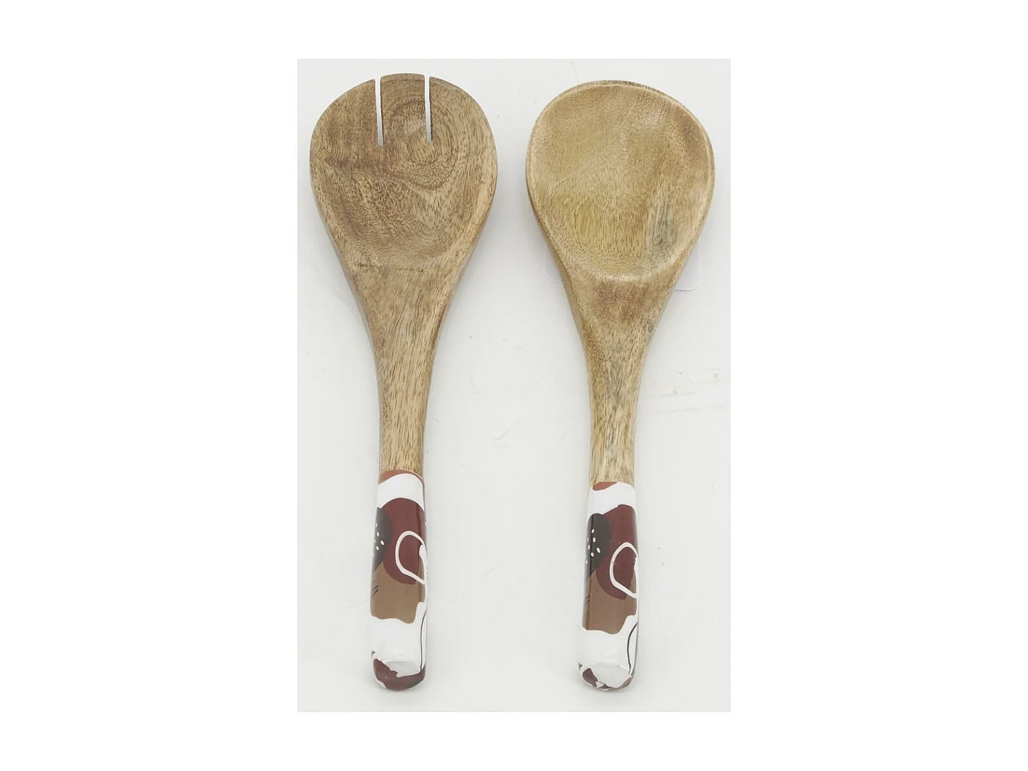 Coppia di posate per insalata Arty in mango e resina