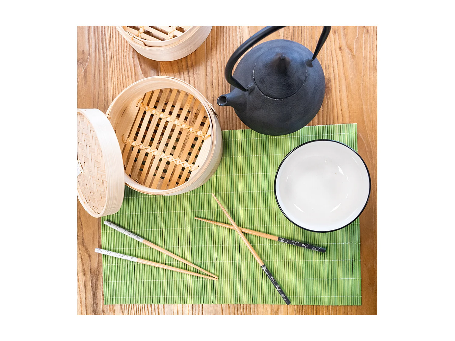 5 Paar chinesische Bambusstäbchen