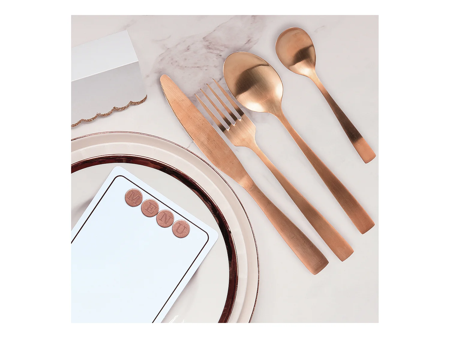 Set da cucina da 16 pezzi in acciaio inox Table chic